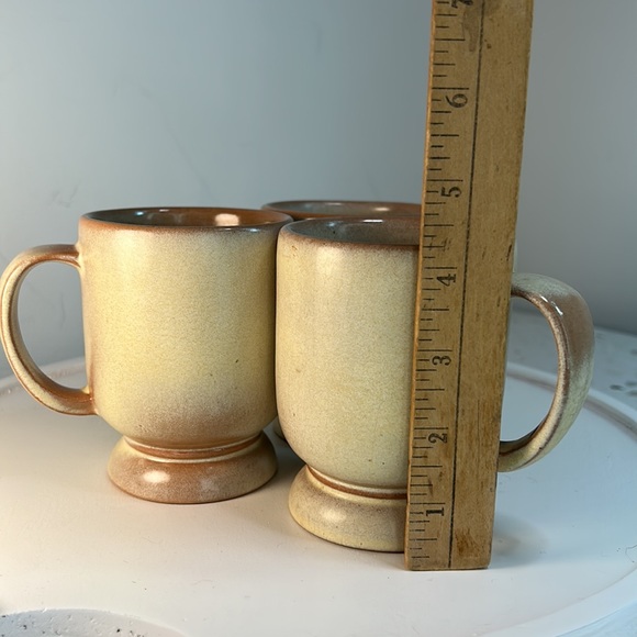 Frankoma Pottery Footed Cream Mug C2 Set of Three - Picture 8 of 11